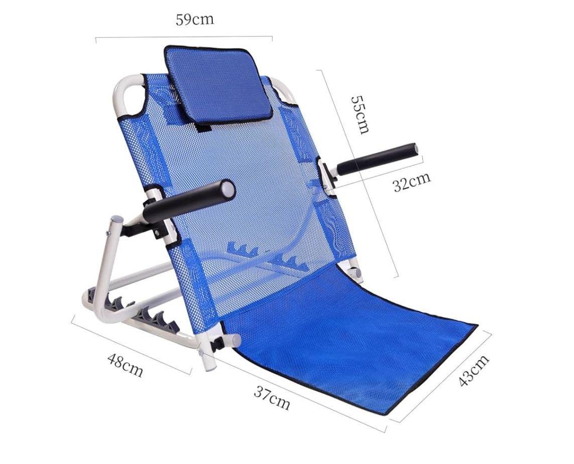 WhatsApp Image 2025-10-02 at 6.06.16 PM Adjustable Folding Back Rest Support for Bed – Reclining Backrest with Arm Support and Head Cushion - Image 1