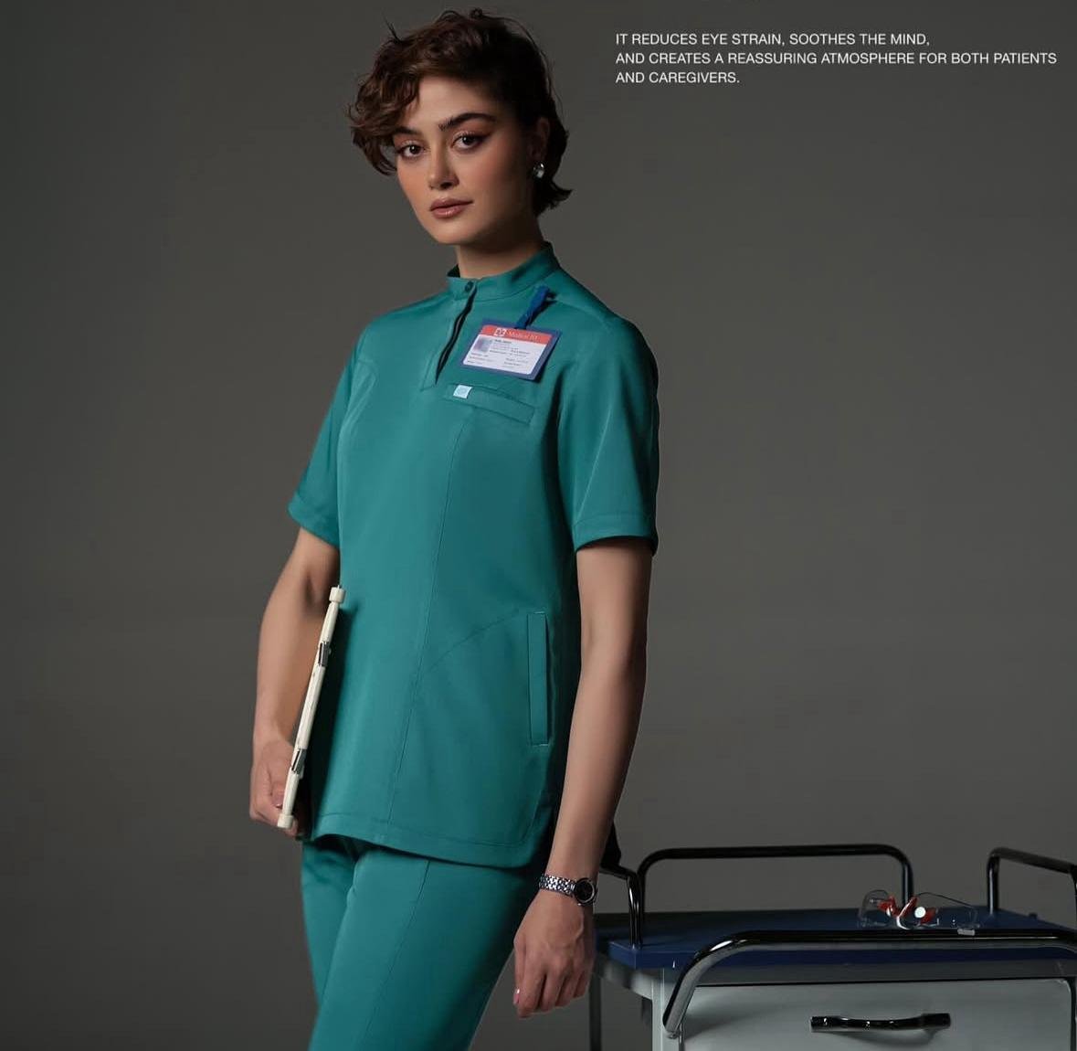 WhatsApp Image 2025-10-02 at 6.06.21 PM Women’s Medical Scrubs Set (Teal) - Image 1